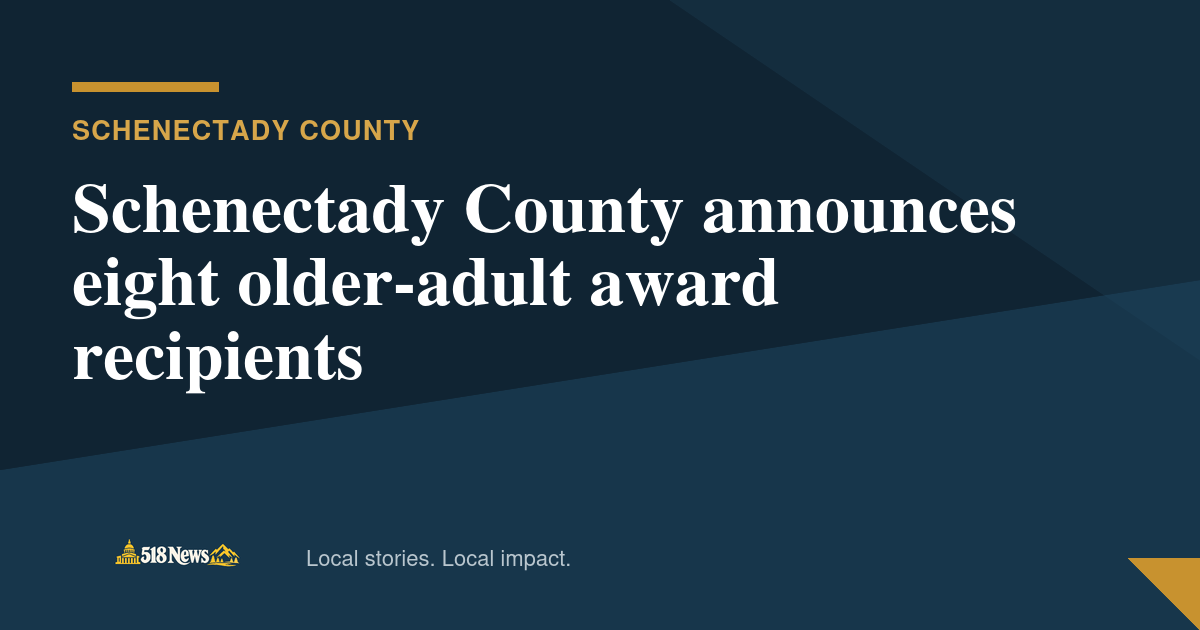 518News graphic for Schenectady County announces eight older-adult award recipients